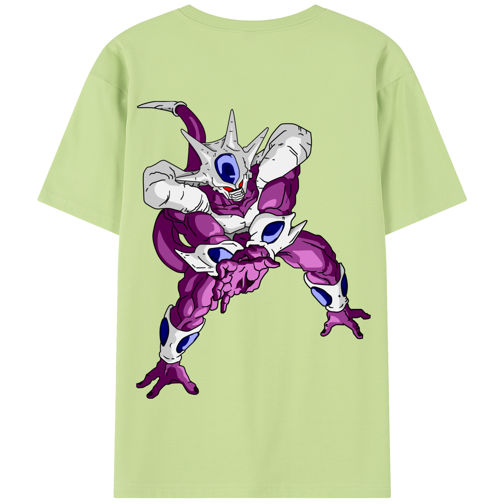 （画像用） ドラゴンボール クウラ DRAGON BALL Cooler Coora 綿100％半袖Tシャツ（背面プリント）